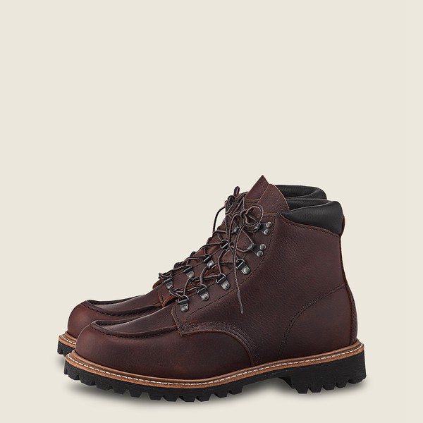 Red Wing Heritage Boots Sawmill - 6-Inch Oil-Slick Læder Steel Toe - Mørke Brune - Herre 5107-WTPAJ